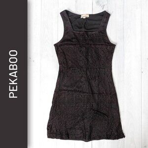 Pekaboo Lace Mini Dress Vintage - Black Small